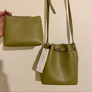 Bucket Matt & Nat handbag grass colored